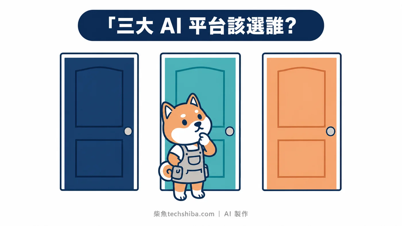 ChatGPT、Claude、Gemini 比較 2026：三大 AI 平台該選誰？