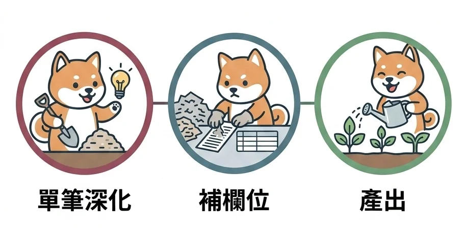 請 AI 充實資料庫的三種模式:單筆深化、批次補欄位、從輸入到產出