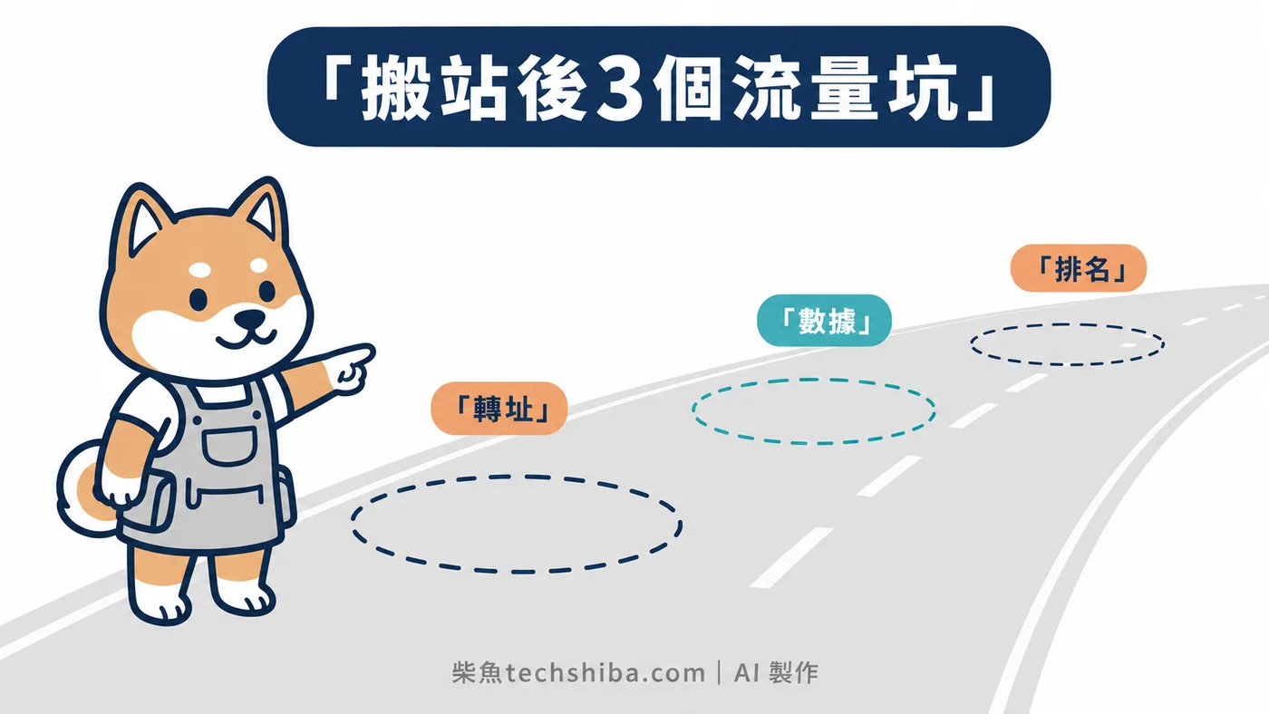 為什麼網站搬家後排名和流量會掉？3 個上線後才發現的坑